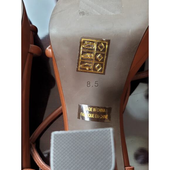 Jeffrey Campbell Aperitif Faux Leather Ankle Strap Platform Sandals Women's‎ 8.5 - Picture 10 of 10